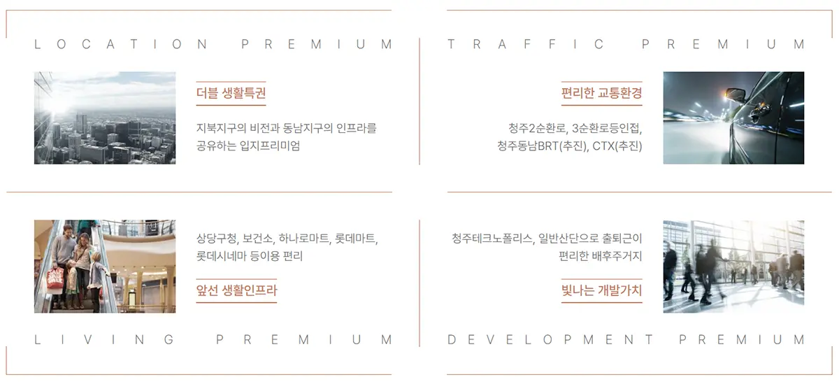 청주 지북동 생활환경